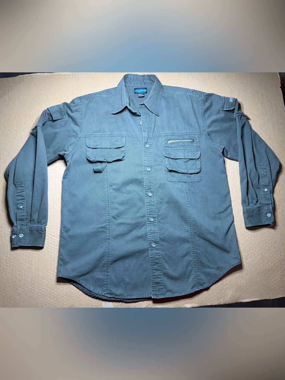 Wearfirst Y2k Vintage Button Up Shirt Medium Men’s Long Sleeve Pockets